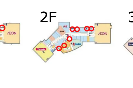 【イオンモールむさし村山】モール内広告 ポスター壁面什器