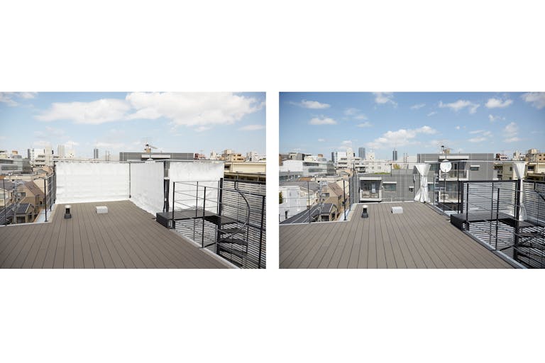 【北参道】ハウススタジオ(屋上に遮音目隠しカーテンあり)