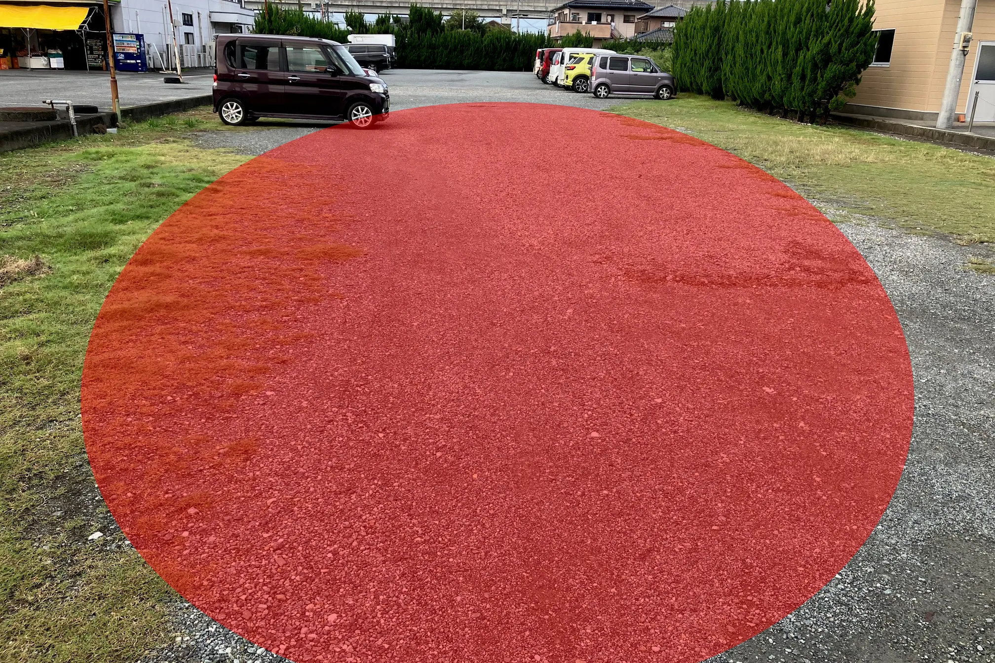 【フレッシュくまい不知火店】キッチンカーや大型プロモーションに適した200㎡の駐車場スペース
