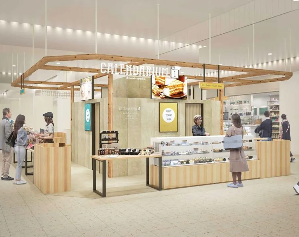 【なんばマルイ】B1階 カレンダリウムF04【食物販】駅直結の出入口があり、入店の多いフロアの好立地スペース