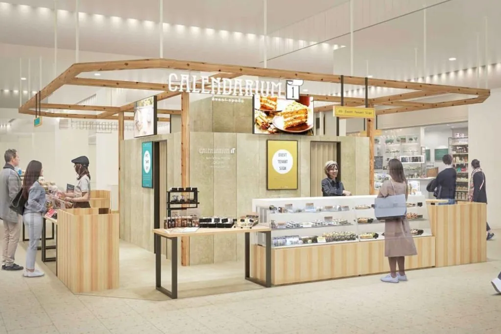【なんばマルイ】B1階 カレンダリウムF04【食物販】駅直結の出入口があり、入店の多いフロアの好立地スペース