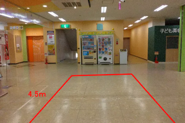 【イオン米沢店】ペッピーキッズ前 販促プロモーションや物販に最適なスーパー店内催事イベントスペース