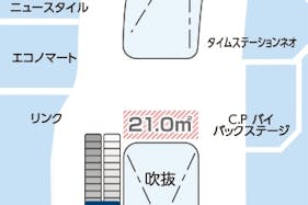 【イオンモール盛岡南/3FブリッジA】各種プロモーションイベントや物販イベントに最適な施設3階吹き抜け付近にある通行量の多いイベントスペース