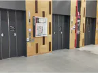 【イオンモール岡山】モール内広告 エレベーター
