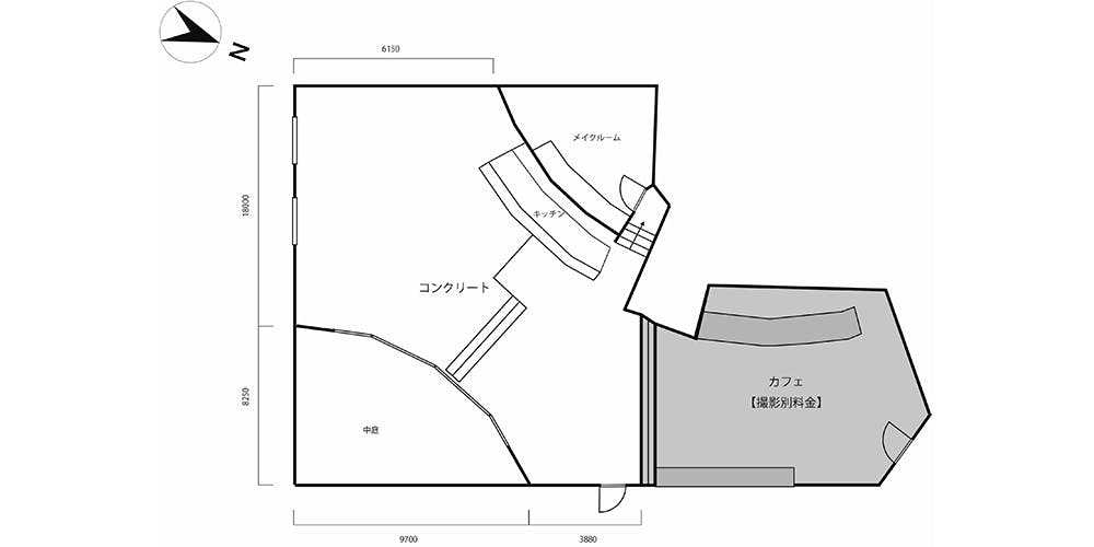 スペースの見取り図です。