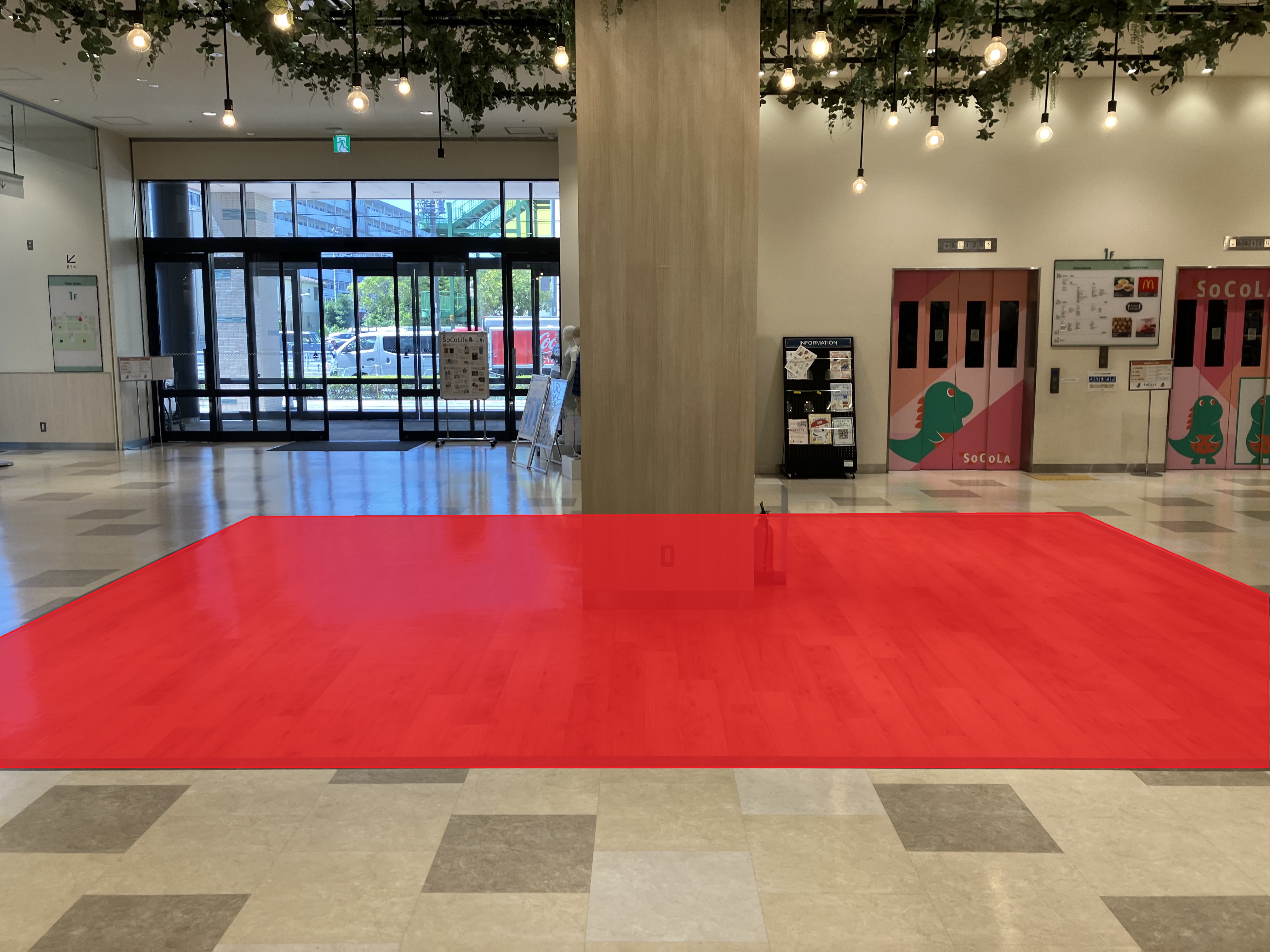 【SOCOLA南行徳】1階エントランス・エレベーター前　物販、食物販のポップアップストアや販促プロモーションに最適な催事イベントスペース