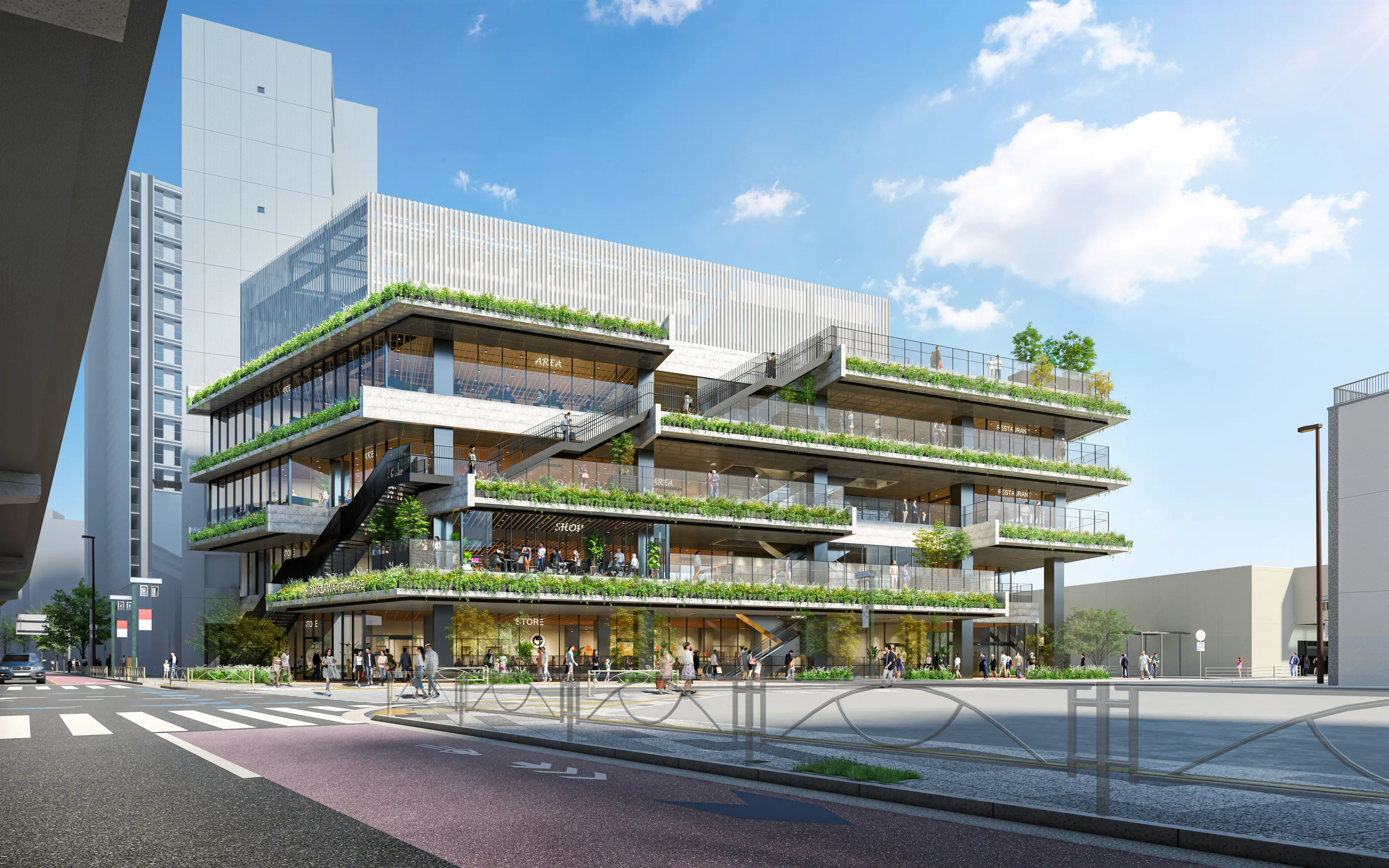 【KOMAZAWA Park Quarter】【駒沢大学駅徒歩１分】駒沢の街を一望できる屋上イベントスペース「KOMAZAWA Park Quarter Rooftop」