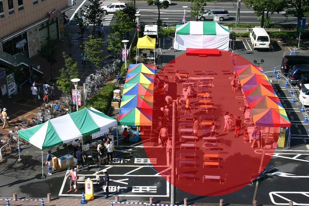 【トピレックプラザ】大型の展示販売会やPRイベントに最適な複合商業施設にある400㎡の屋外イベントスペース