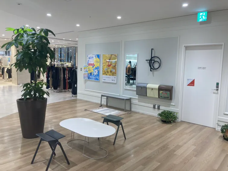 【マルート】ポップアップストアやワークショップ開催に最適な駅隣接商業施設内エレベーターエントランスにあるイベントスペース