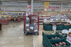 【ゆめマート 行橋】レジ横(柱前) 販促プロモーションや物販のポップアップストアにおすすめな催事イベントスペース