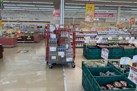 【ゆめマート 行橋】レジ横(柱前) 販促プロモーションや物販のポップアップストアにおすすめな催事イベントスペース