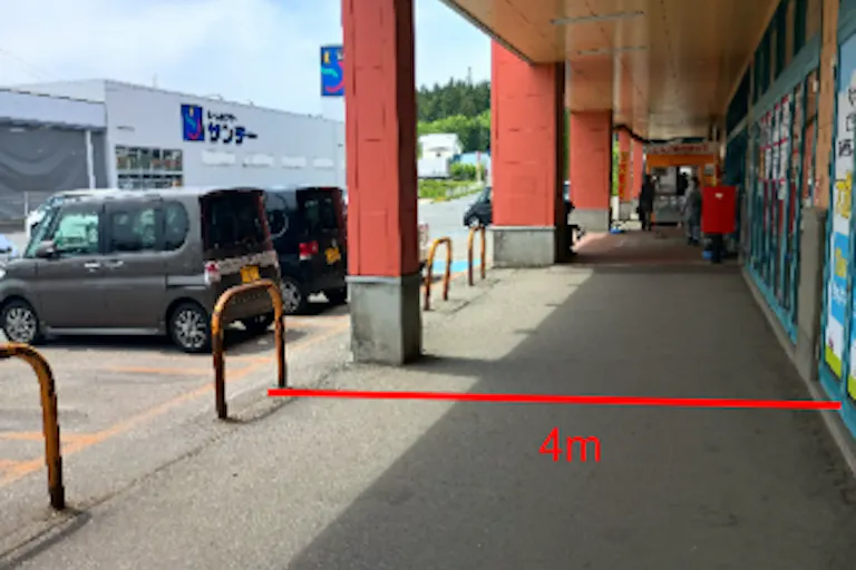 【マックスバリュ野辺地店】店舗前駐車場(キッチンカー) 販促プロモーションやキッチンカー出店に最適なスーパー店外催事イベントスペースの画像3