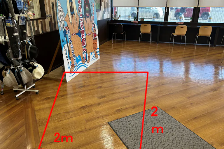 【マックスバリュ男鹿】イートイン前 販促プロモーションや物販に最適なスーパー店内催事イベントスペースの画像2