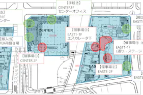 【みのおキューズモール】「⑦L通り Bスペース」キッチンカーや各種プロモーションに最適な広場とステージ近くのイベントスペース