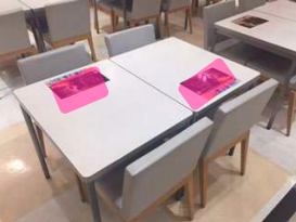 【イオンモールKYOTO】モール内広告 フードコートテーブルシール