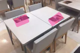 【イオンモールKYOTO】モール内広告 フードコートテーブルシール