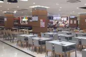 【イオンモールKYOTO】モール内広告 フードコートテーブルシール