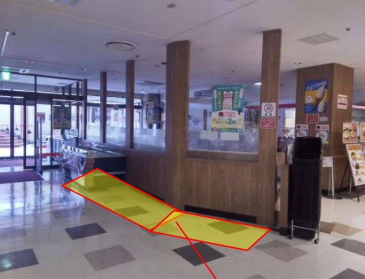 【オリンピック今宿店】プロモーションに最適なB1Fフードコート脇スペース