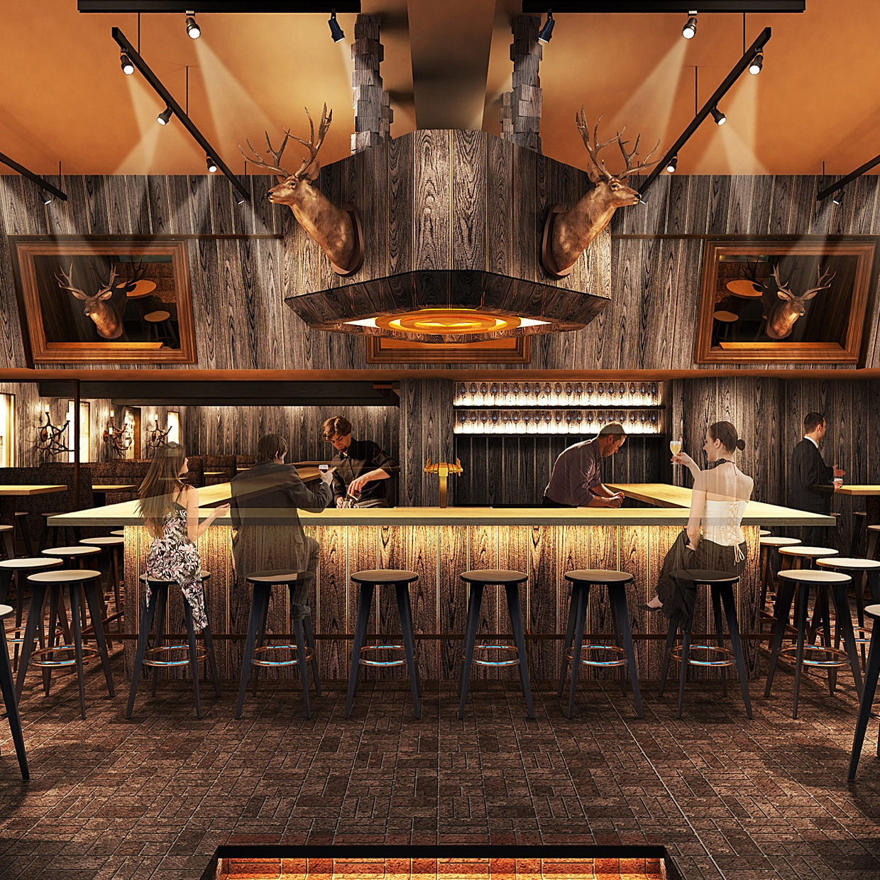 BARカウンターも常備