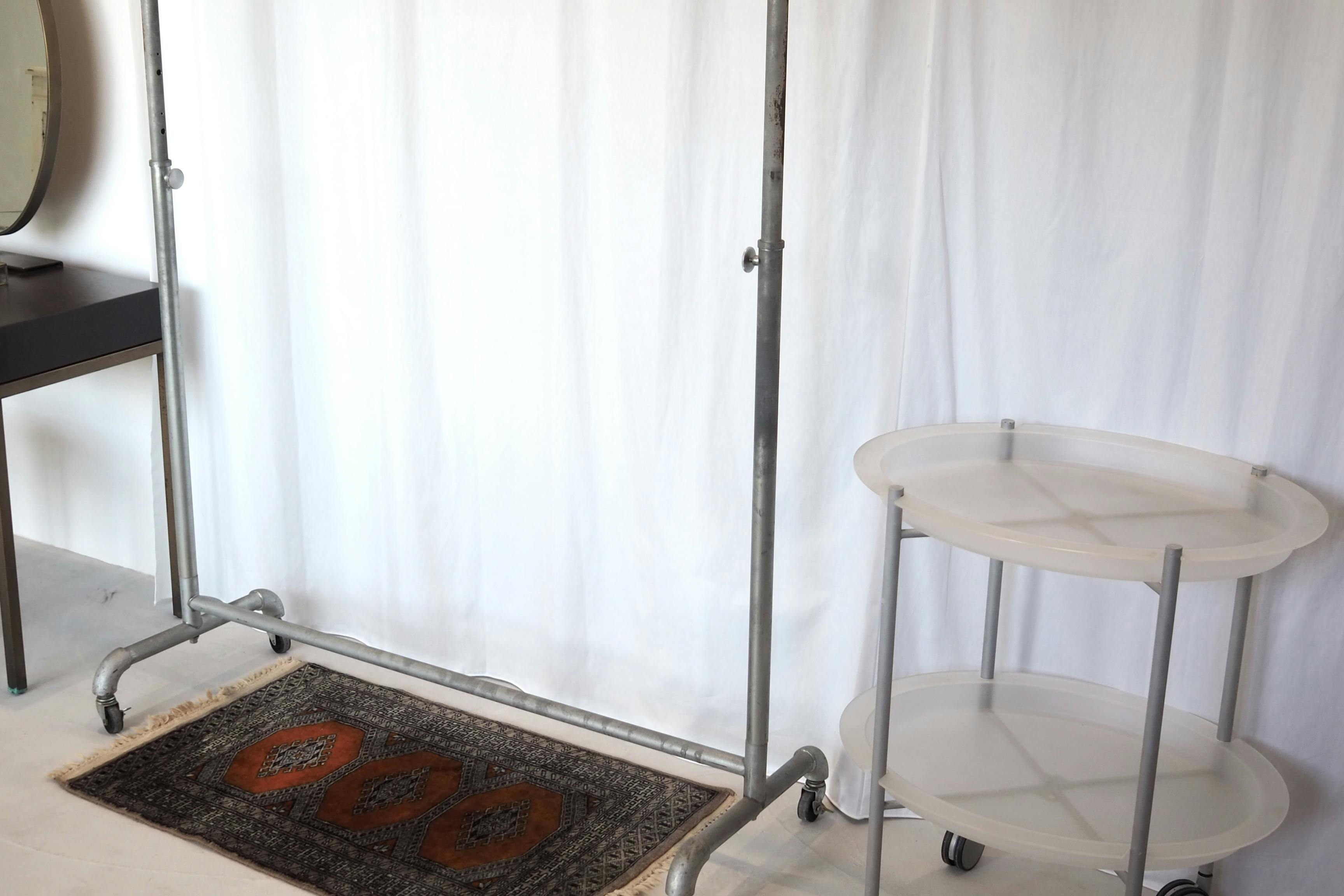 ハンガーラック ヴィンテージラグ キャスター付きワゴン