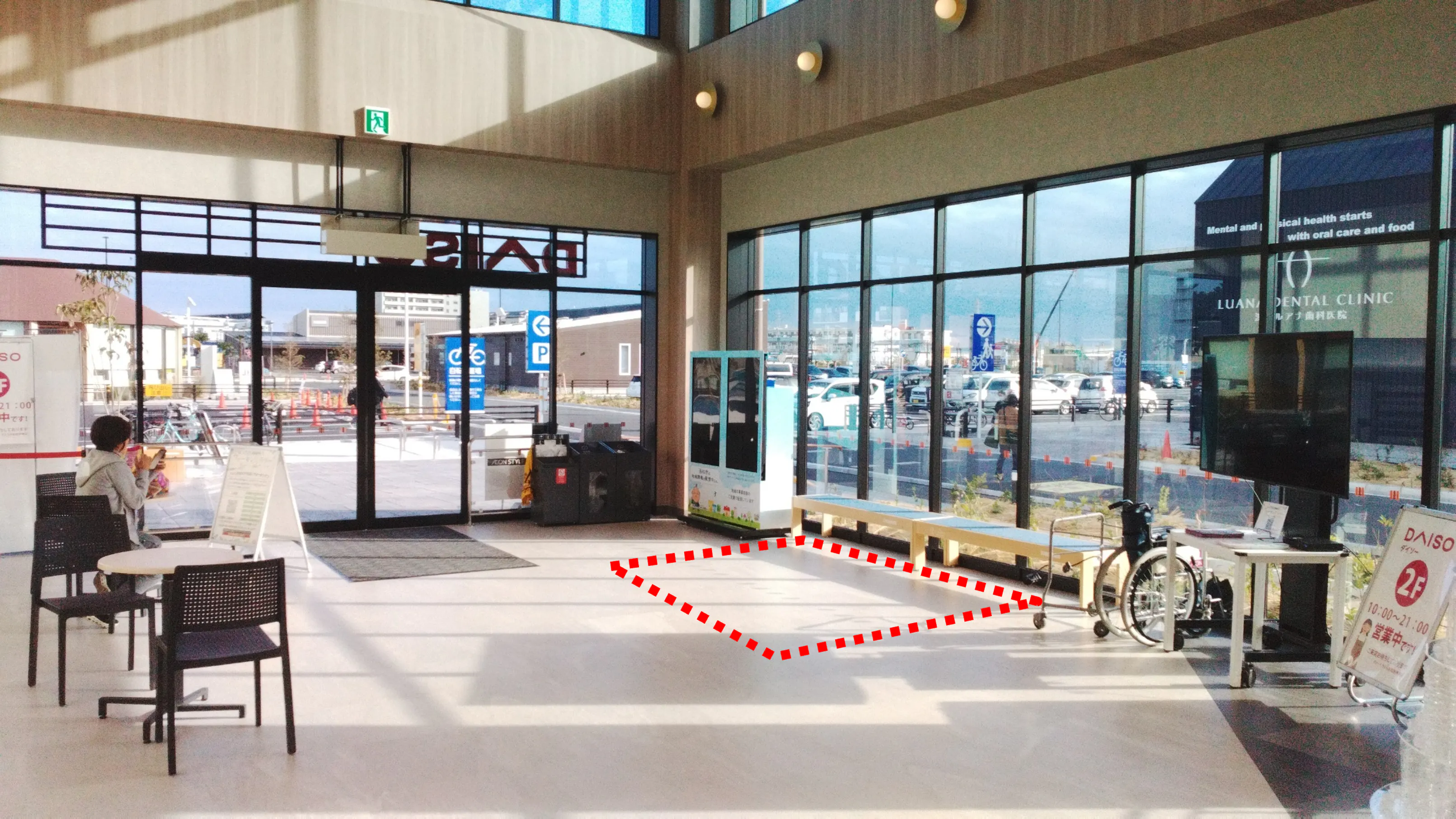 【そよら浜松西伊場】各種プロモーションや物販、食物販のポップアップストアに最適なB街区の屋内イベントスペース