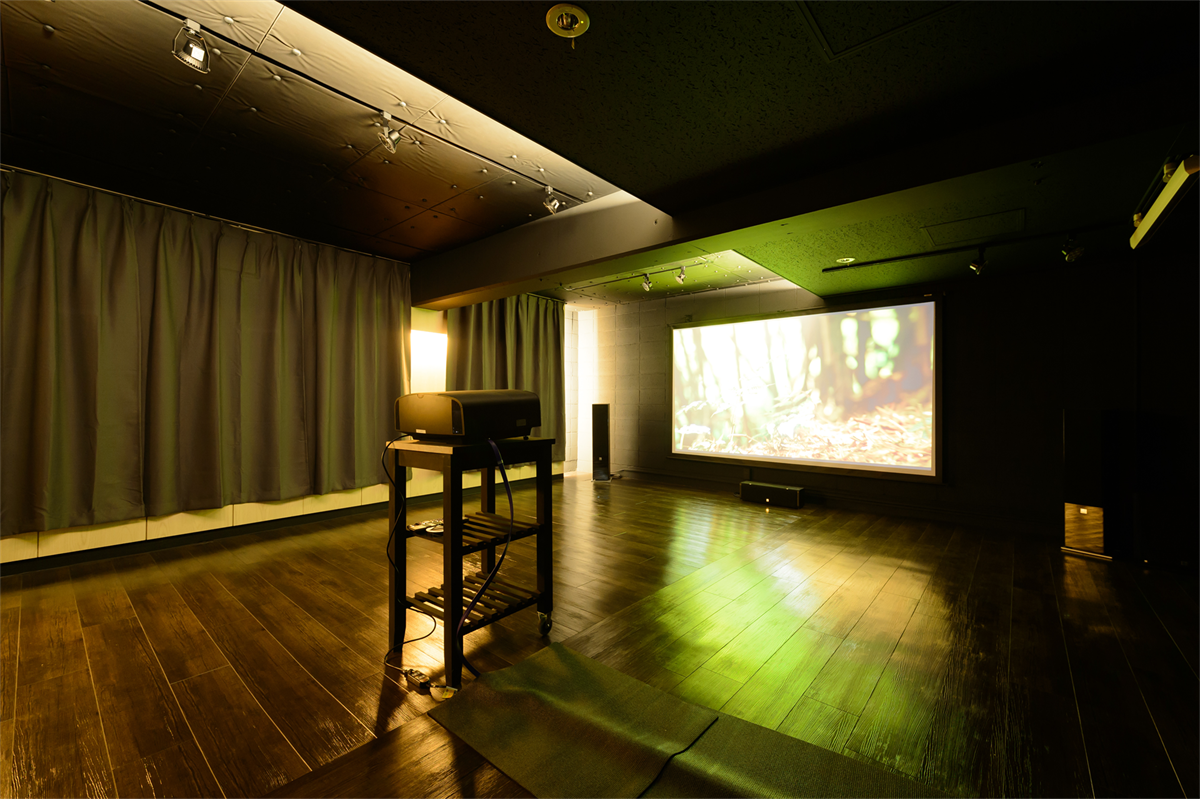 B1Fギャラリーメインフロア プロジェクター投影時イメージ