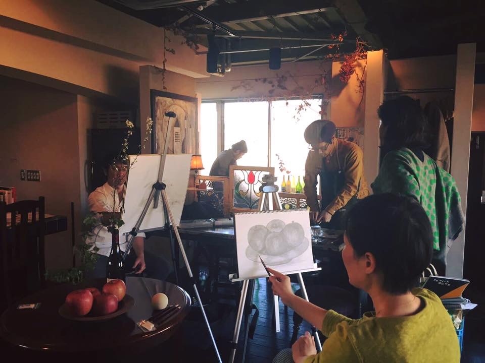 デッサン会風景