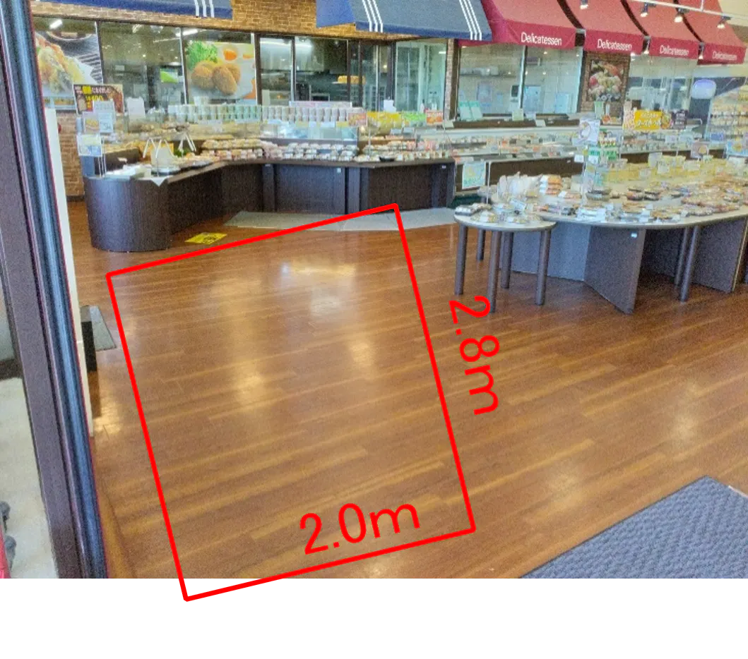 【マックスバリュ能代北店】総菜売り場前催事場 販促プロモーションや物販に最適なスーパー店内催事イベントスペース