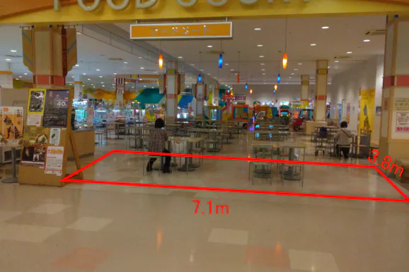【イオンスーパーセンター大館】フードコート 販促プロモーションに最適なスーパー店内催事イベントスペース