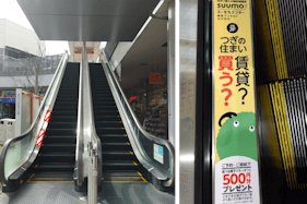 【もりのみやキューズモールBASE】もりのみやキューズモールBASE【メディア】「③エスカレーター」