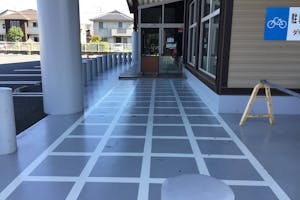 【ダイナム福山店】キッチンカーやプロモーション等に最適なアミューズメント施設のイベントスペース(店舗入場口)