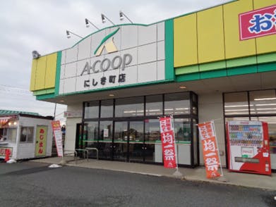 【新鮮館Aコープにしき町店】食物販やプロモーションに利用可能な店頭軒下スペースの画像