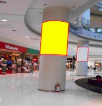 【イオンモール広島祇園】モール内広告 柱巻きの画像