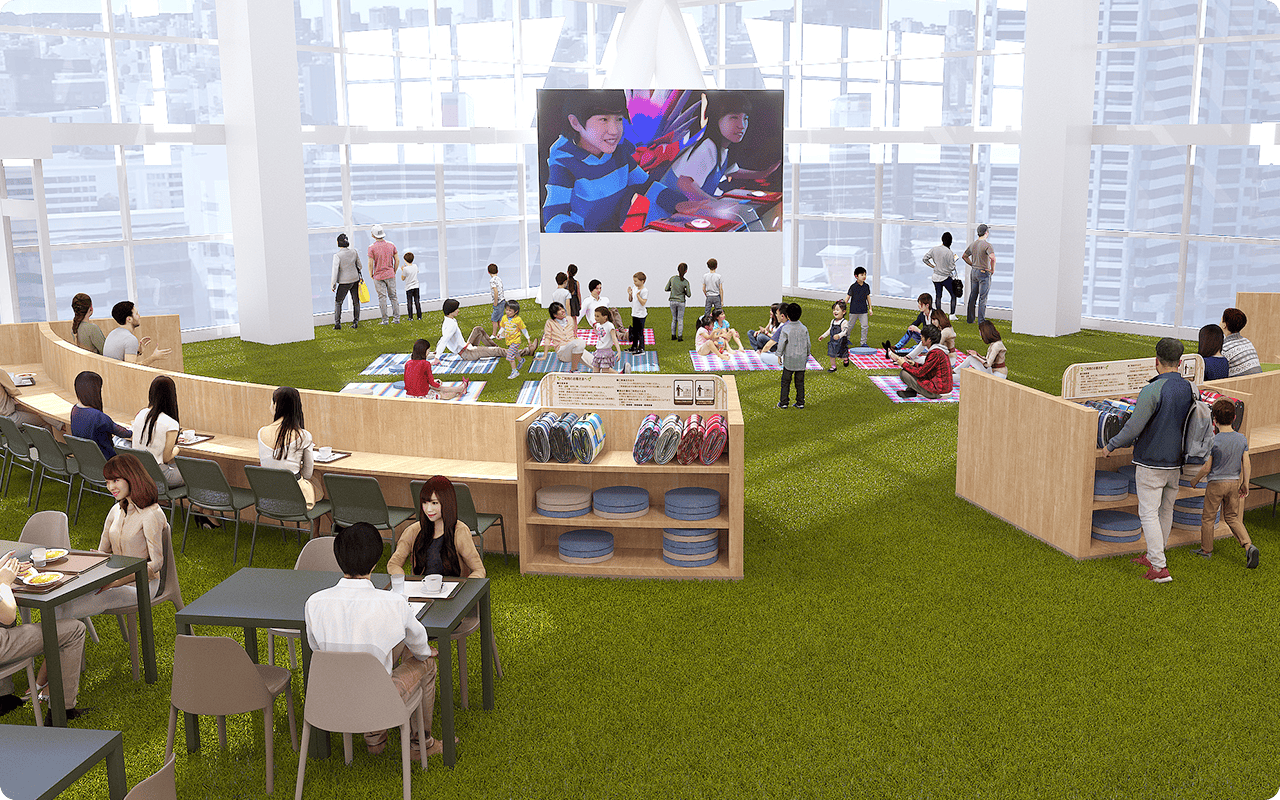 【イオンモール鶴見緑地】サンシャインコートの画像