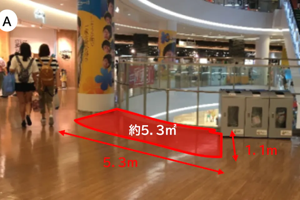 【ダイバーシティ東京 プラザ】5階 西アトリウム