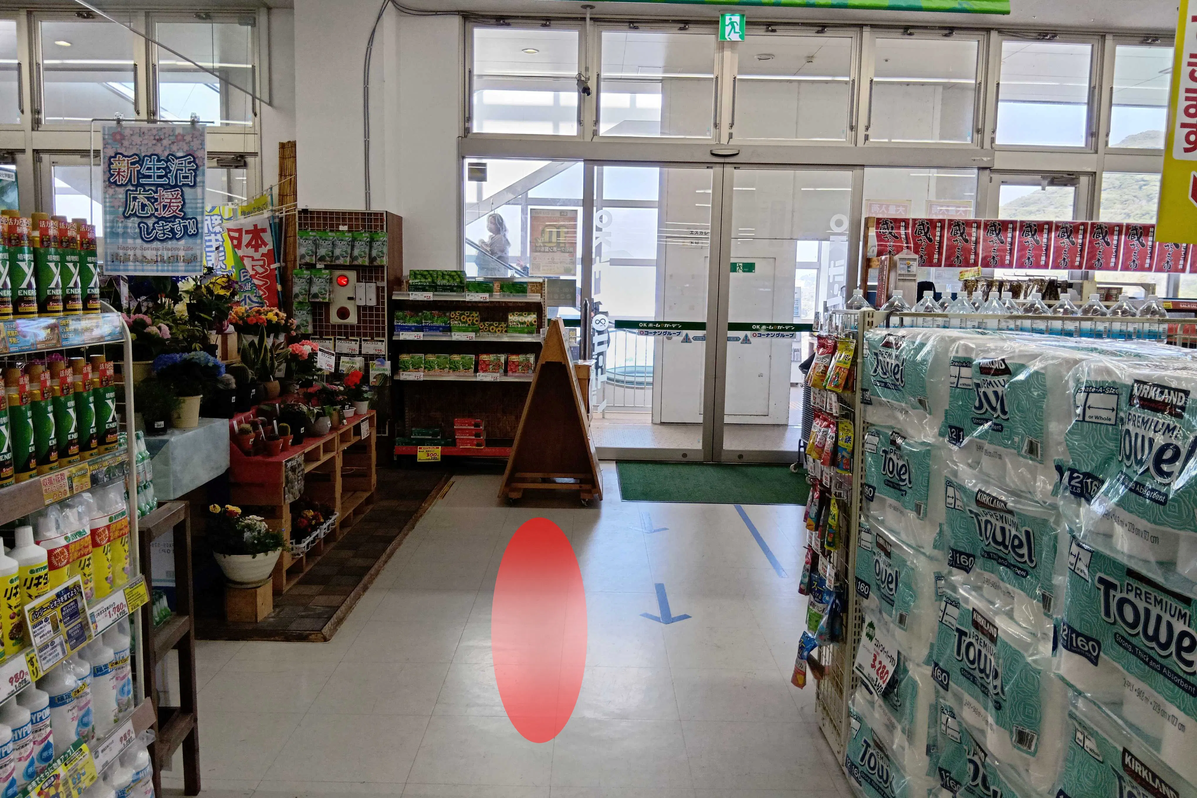 【HIヒロセOKホーム&ガーデンララプレイス愛宕店】プロモーションイベントに最適なホームセンターのレジ付近のスペース