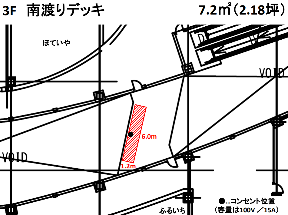 【イオンモール熱田*】3F　南渡デッキ