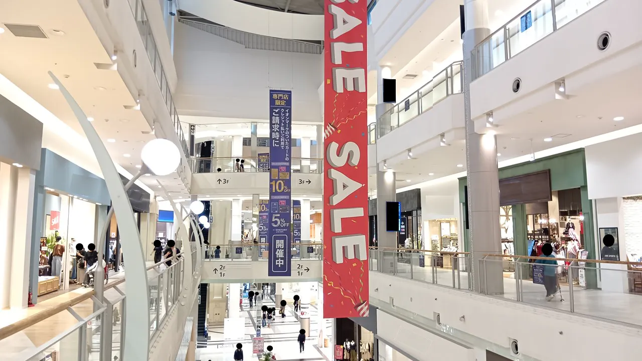 【イオンモール広島府中】モール内広告 大型バナー