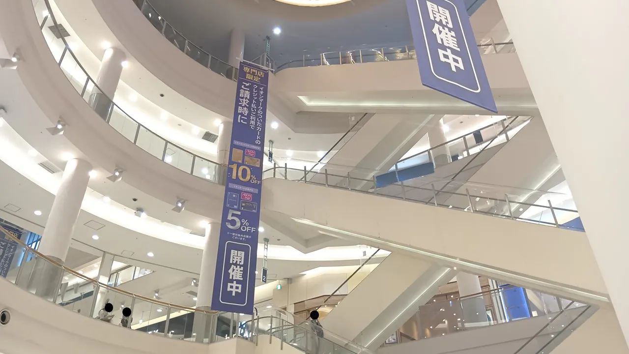 【イオンモール広島府中】モール内広告 大型バナー