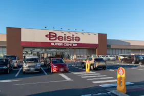 【ベイシア 潮来店】各種プロモーションや食物販に最適な店内入口前催事イベントスペース