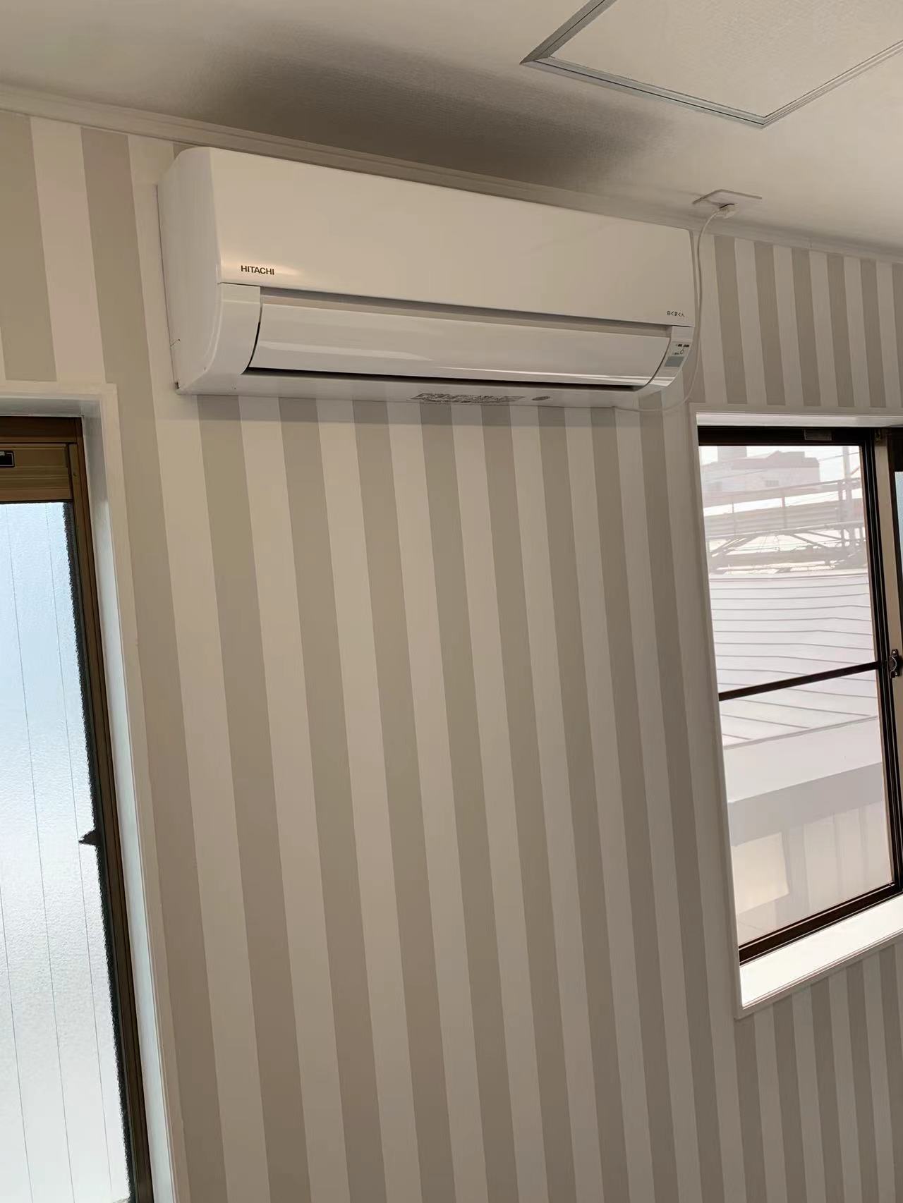 エアコンは新品です。