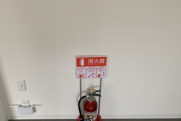 消防設備が完備です。