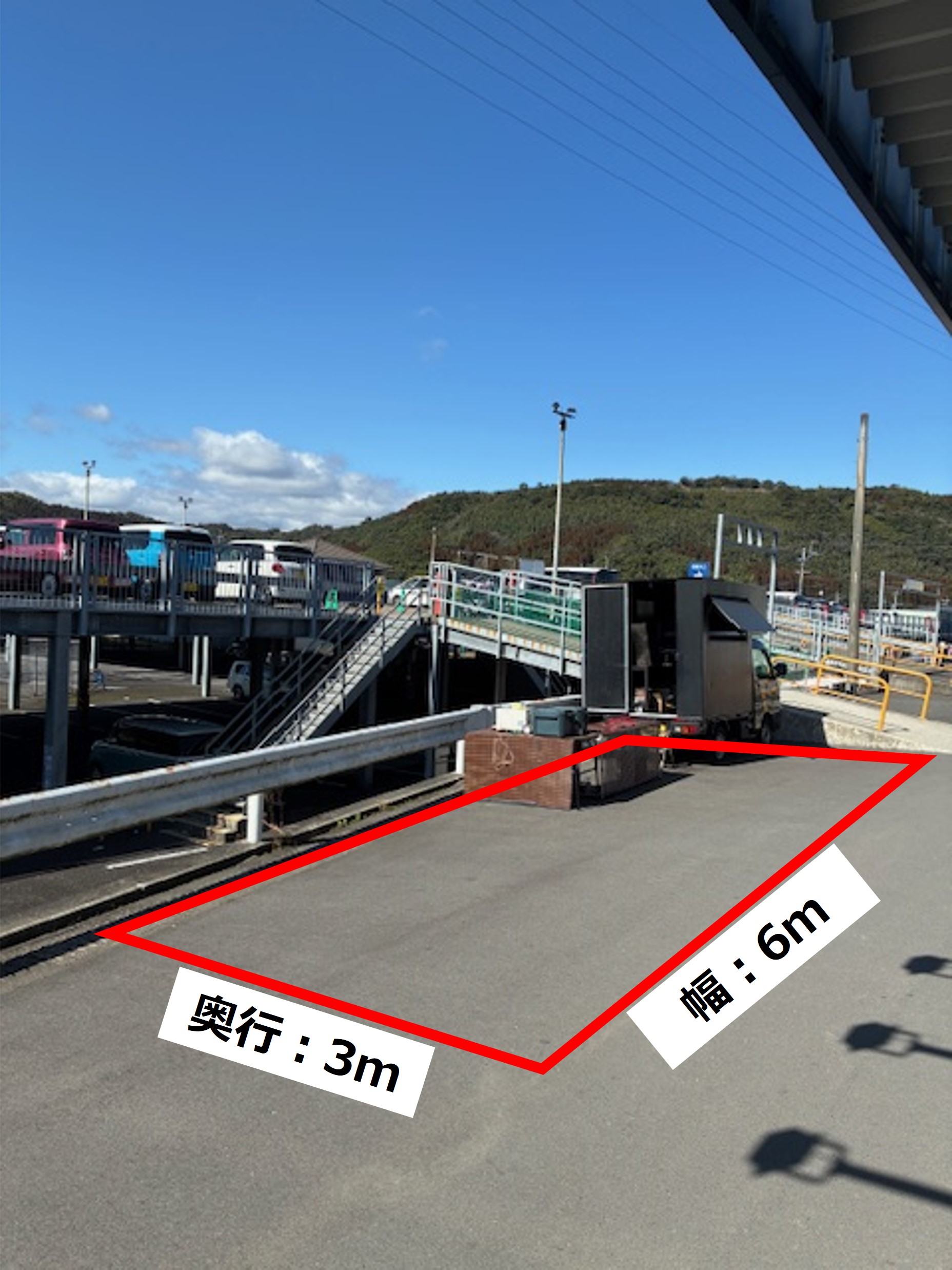 【スーパーセンタートライアル加治木店】プロモーションやキッチンカーに利用可能な「屋外スペース」