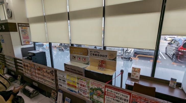 【オークワ大東】プロモーションに利用可能なサッカー台裏のスペース(元イートインスペース)の画像