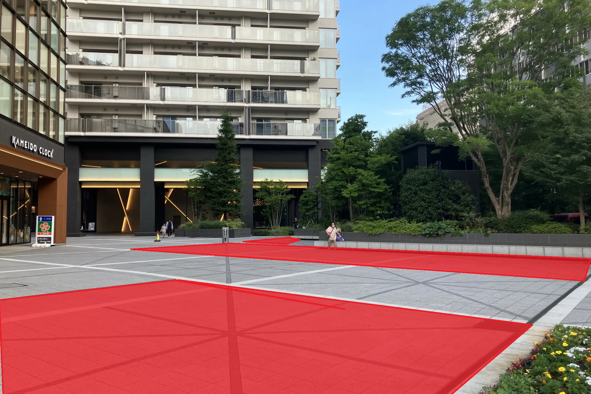 【KAMEIDO CLOCK】1Fカメクロプラザ 大型イベントやキッチンカー出店に最適な屋外催事イベントスペース