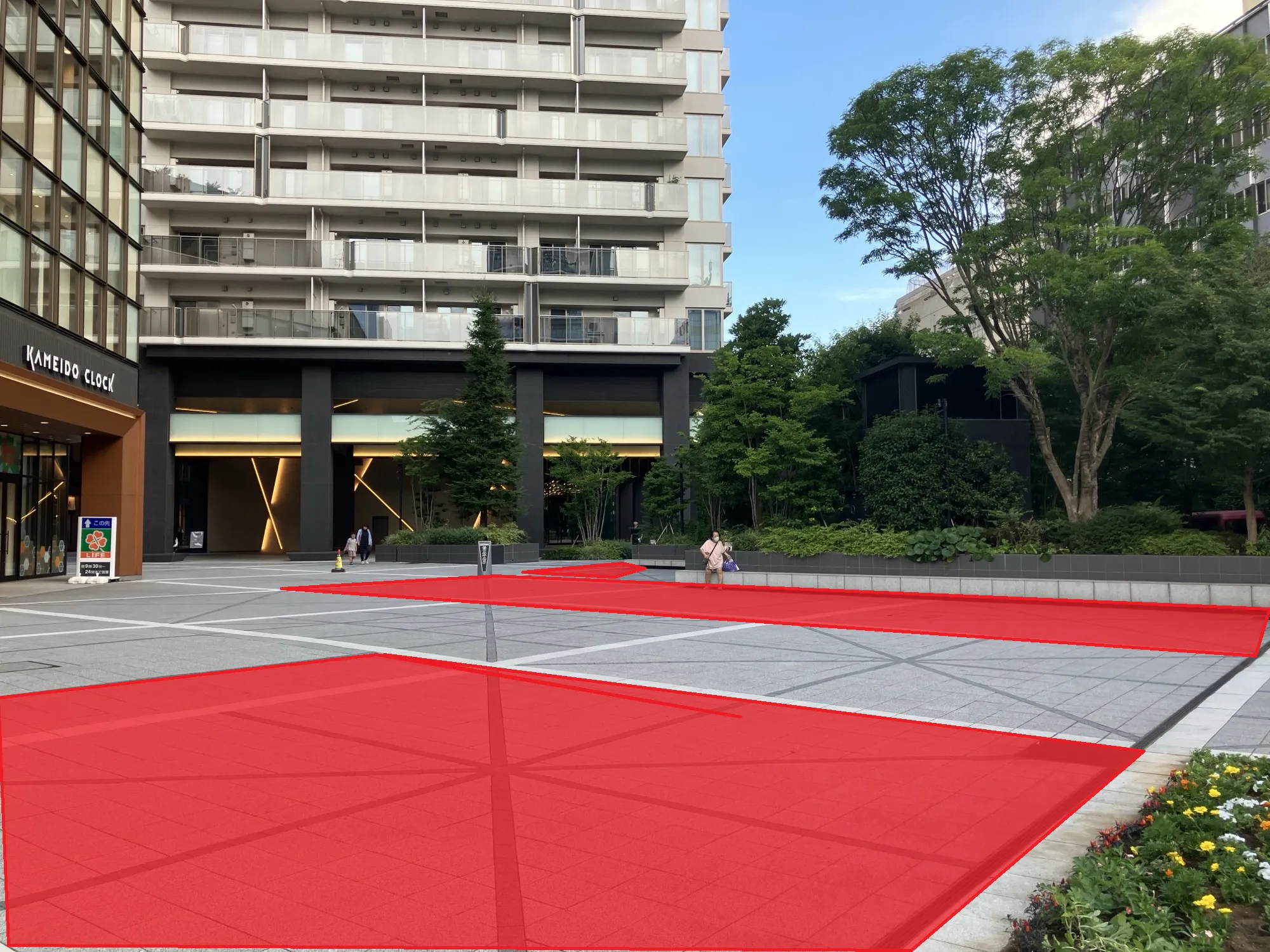 【KAMEIDO CLOCK】1Fカメクロプラザ 大型イベントやキッチンカー出店に最適な屋外催事イベントスペース