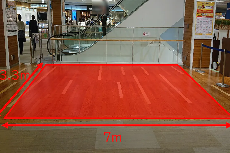 【ララガーデン長町】2階北側エスカレーター前(B)