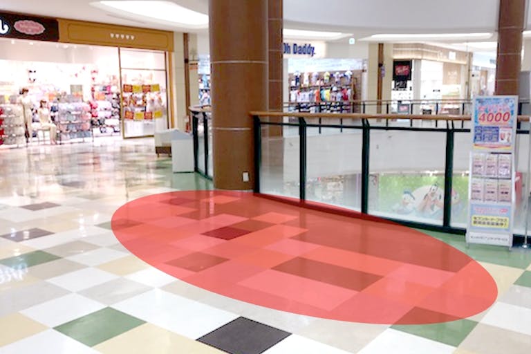 【アリオ川口】プロモーションや食物販に適したショッピングモール2階に中央にあるレンタルスペースの画像2