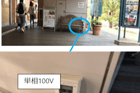 【みのおキューズモール】「④EAST1-1F エスカレーター下」PRプロモーションなどに利用可能な天候に左右されない通路導線上のイベントスペース