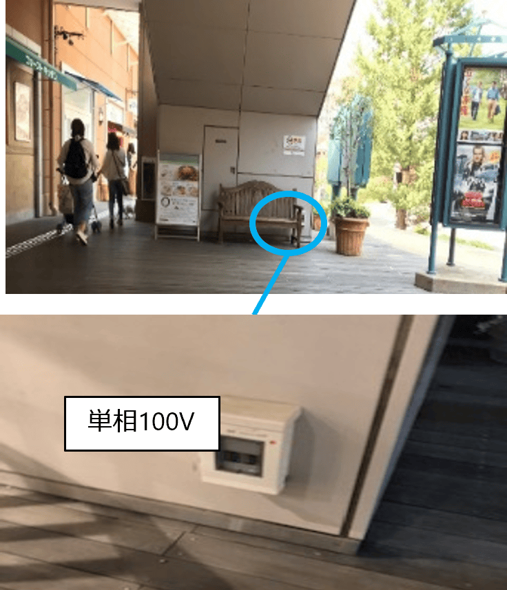 【みのおキューズモール】「④EAST1-1F エスカレーター下」PRプロモーションなどに利用可能な天候に左右されない通路導線上のイベントスペース